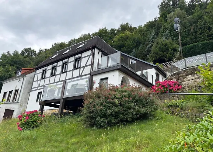 Elbblick Kleine Prázdninový dům Königstein an der Elbe